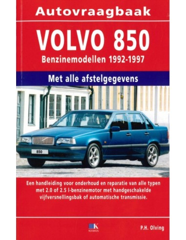 1992 - 1997 VOLVO 850 BENZIN REPARATURANLEITUNG NIEDERLÄNDISCH