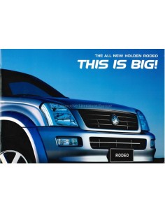 2003 HOLDEN RODEO PROSPEKT ENGLISCH