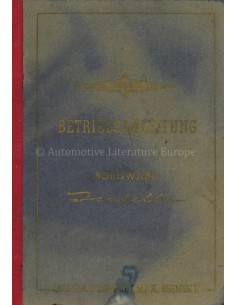 1955 BORGWARD ISABELLA INSTRUCTIEBOEKJE DUITS