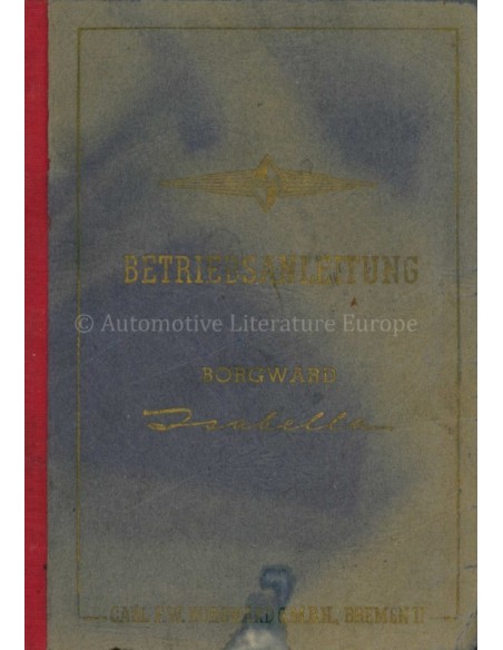 1955 BORGWARD ISABELLA INSTRUCTIEBOEKJE DUITS