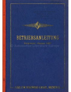 1950 BORGWARD HANSA 1500 INSTRUCTIEBOEKJE DUITS