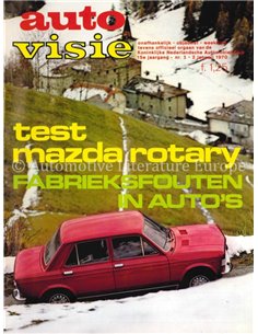 1970 AUTOVISIE MAGAZINE 1 NEDERLANDS