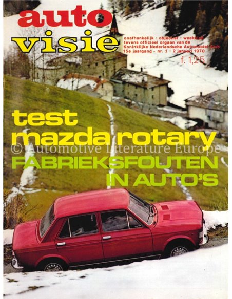 1970 AUTOVISIE MAGAZIN 1 NIEDERLÄNDISCH