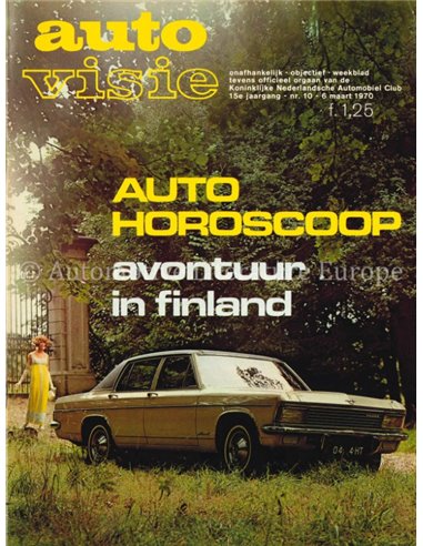 1970 AUTOVISIE MAGAZINE 10 NEDERLANDS