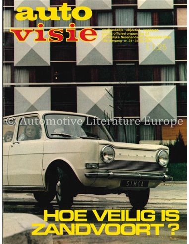 1970 AUTOVISIE MAGAZIN 31 NIEDERLÄNDISCH