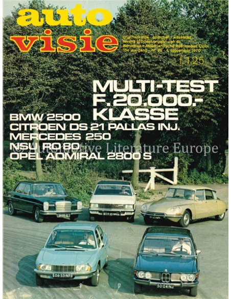 1970 AUTOVISIE MAGAZIN 36 NIEDERLÄNDISCH