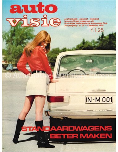 1970 AUTOVISIE MAGAZIN 50 NIEDERLÄNDISCH