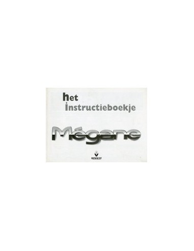 1998 RENAULT MEGANE INSTRUCTIEBOEKJE NEDERLANDS