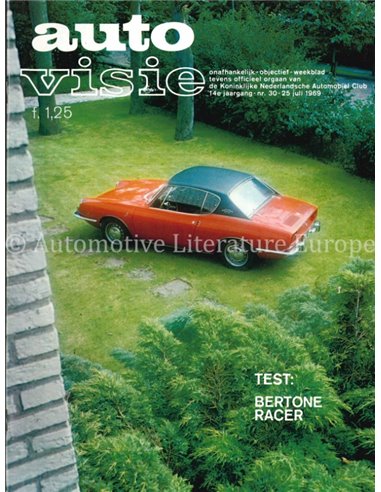 1969 AUTOVISIE MAGAZIN 30 NIEDERLÄNDISCH