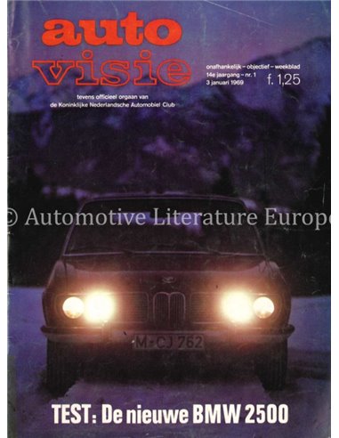 1969 AUTOVISIE MAGAZINE 1 NEDERLANDS