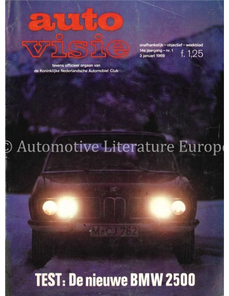 1969 AUTOVISIE MAGAZINE 1 NEDERLANDS