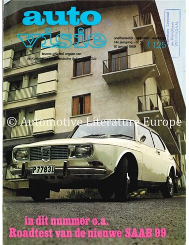 1969 AUTOVISIE MAGAZINE 2 NEDERLANDS