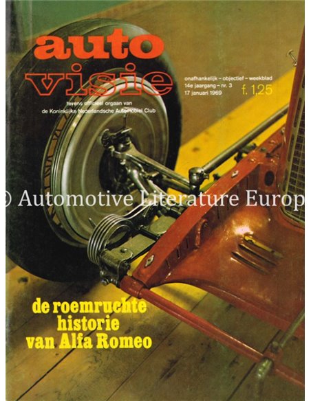1969 AUTOVISIE MAGAZIN 3 NIEDERLÄNDISCH