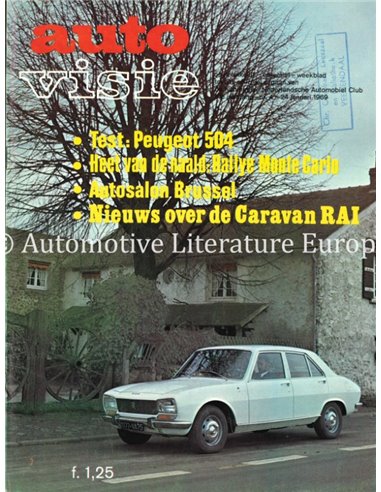 1969 AUTOVISIE MAGAZINE 4 DUTCH