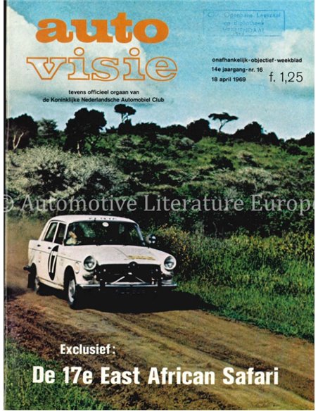 1969 AUTOVISIE MAGAZINE 16 NEDERLANDS