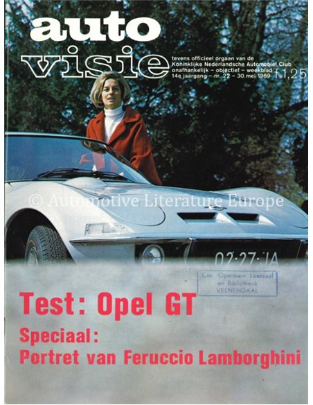 1969 AUTOVISIE MAGAZINE 22 NEDERLANDS