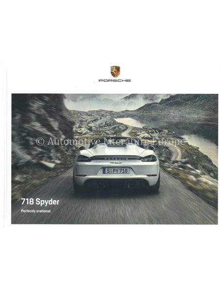2021 PORSCHE 718 SPYDER HARDCOVER PROSPEKT FRANZÖSISCH