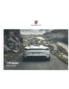 2021 PORSCHE 718 SPYDER HARDBACK BROCHURE GERMAN