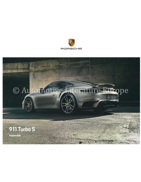 2020 PORSCHE 911 TURBO S HARDBACK BROCHURE FRENCH