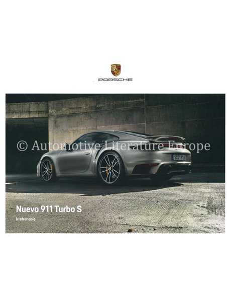 2020 PORSCHE 911 TURBO S HARDCOVER PROSPEKT SPANISCH