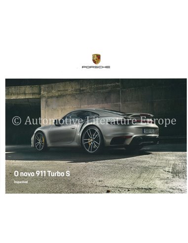 2020 PORSCHE 911 TURBO S HARDCOVER BROCHURE PORTUGEES