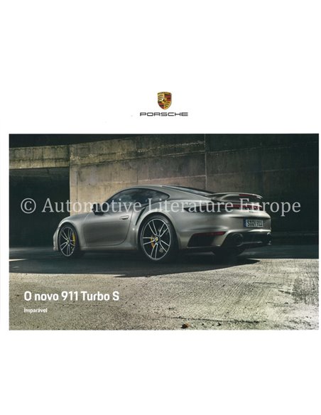 2020 PORSCHE 911 TURBO S HARDCOVER PROSPEKT PORTUGIESISCH