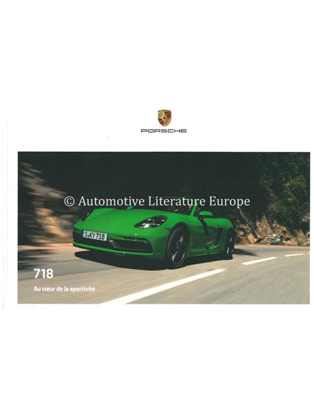 2021 PORSCHE 718 BOXTER & CAYMAN HARDBACK BROCHURE FRENCH
