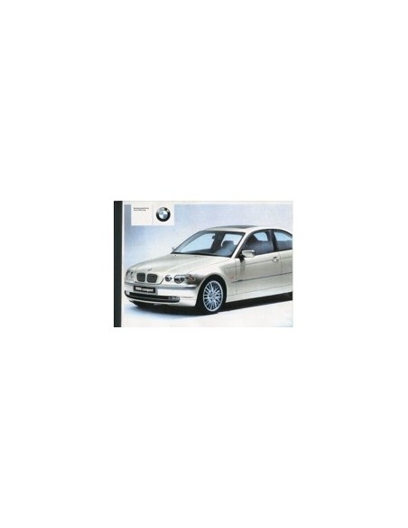 2001 BMW 3 SERIE COMPACT INSTRUCTIEBOEKJE DUITS