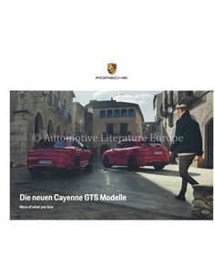 2021 PORSCHE CAYENNE GTS HARDCOVER BROCHURE DEUTSCH