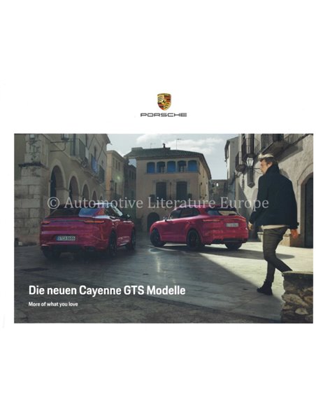 2021 PORSCHE CAYENNE GTS HARDCOVER BROCHURE DUITS
