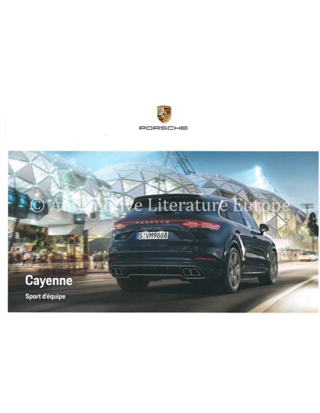 2020 PORSCHE CAYENNE HARDCOVER BROCHURE FRANS