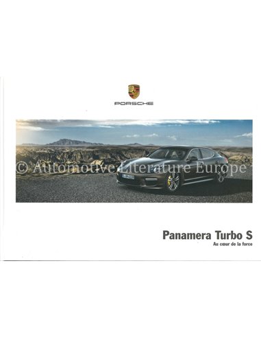 2015 PORSCHE PANAMERA TURBO S HARDCOVER BROCHURE FRANCE