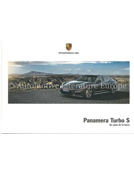 2015 PORSCHE PANAMERA TURBO S HARDCOVER PROSPEKT FRANZÖSISCH