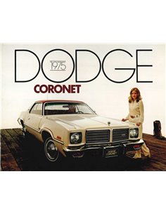 1975 DODGE CORONET PROSPEKT ENGLISCH