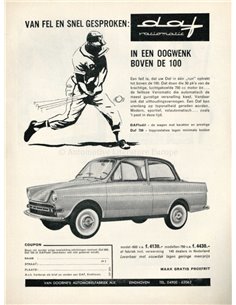 1962 DAF VARIOMATIC BROCHURE DUTCH
