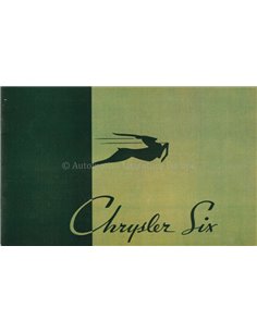 1934 CHRYSLER SIX PROSPEKTE ENGLISCH