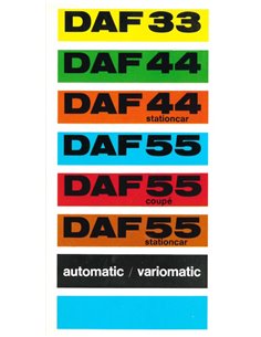 1969 DAF PROGRAM VARIOMATIC BROCHURE DUTCH