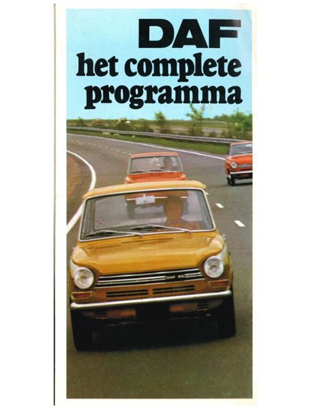 1970 DAF PROGRAMM VARIOMATIC PROSPEKT NIEDERLANDISCH