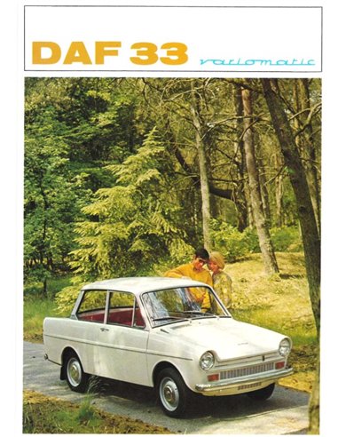 1967 DAF 33 VARIOMATIC BROCHURE DUTCH