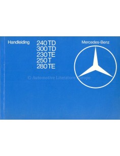 1980 MERCEDES BENZ E KLASSE T BETRIEBSANLEITUNG NIEDERLÄNDISCH