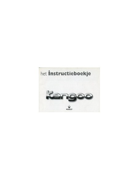 1999 RENAULT KANGOO INSTRUCTIEBOEKJE NEDERLANDS