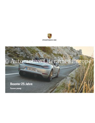 2021 PORSCHE BOXSTER 25 YEARS EDITION HARDBACK BROCHURE RUSSISCH