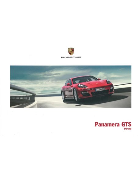 2013 PORSCHE PANAMERA GTS PROSPEKT FRANZÖSISCH