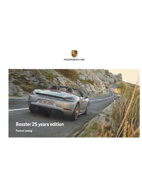 2021 PORSCHE BOXSTER 25 YEARS EDITION HARDBACK PROSPEKT ENGLISCH (UK)