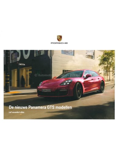2019 PORSCHE PANAMERA GTS PROSPEKT NIEDERLÄNDISCH