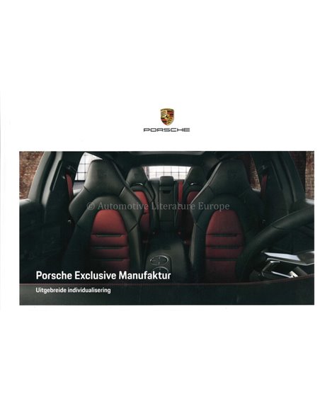 2020 PORSCHE EXCLUSIVE MANUFAKTUR HARCBACK BROCHURE GERMAN