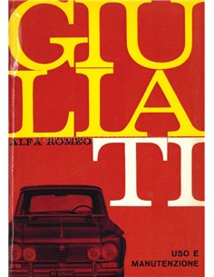 1967 ALFA ROMEO GIULIA TI BETRIEBSANLEITUNG ITALIENISCH