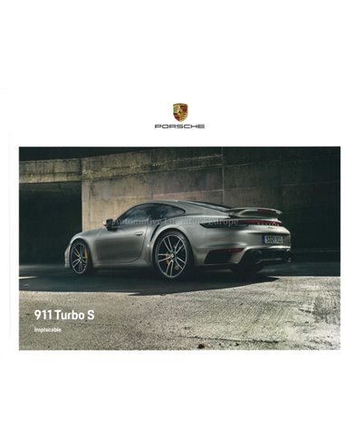 2020 PORSCHE 911 TURBO S HARDCOVER BROCHURE FRANS