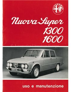 1975 ALFA ROMEO GIULIA NUOVA SUPER INSTRUCTIEBOEKJE ITALIAANS