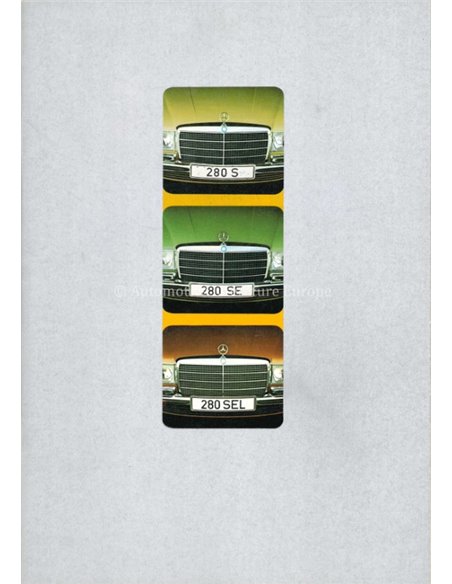 1974 MERCEDES BENZ S KLASSE PROSPEKT NIEDERLÄNDISCH